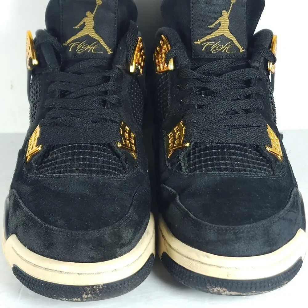 Nike Air Jordan Men’s Retro 4 Royalty 2016 US10,5 Suede Black Athletic Sneakers